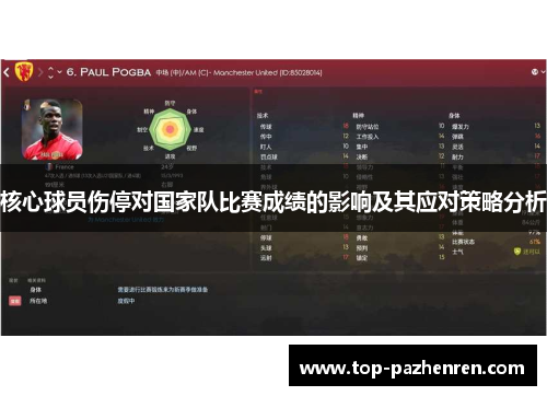 核心球员伤停对国家队比赛成绩的影响及其应对策略分析